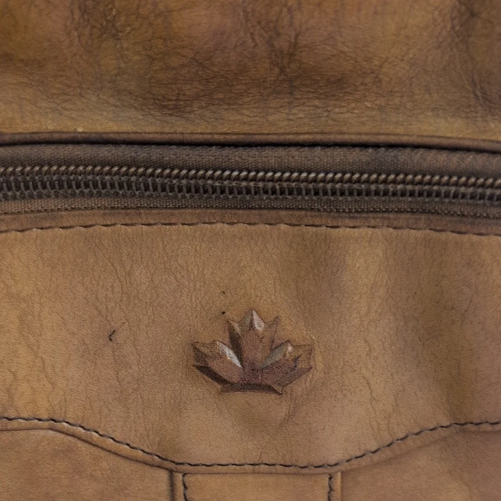 World Korea Brown Leather Messenger Bag for Men